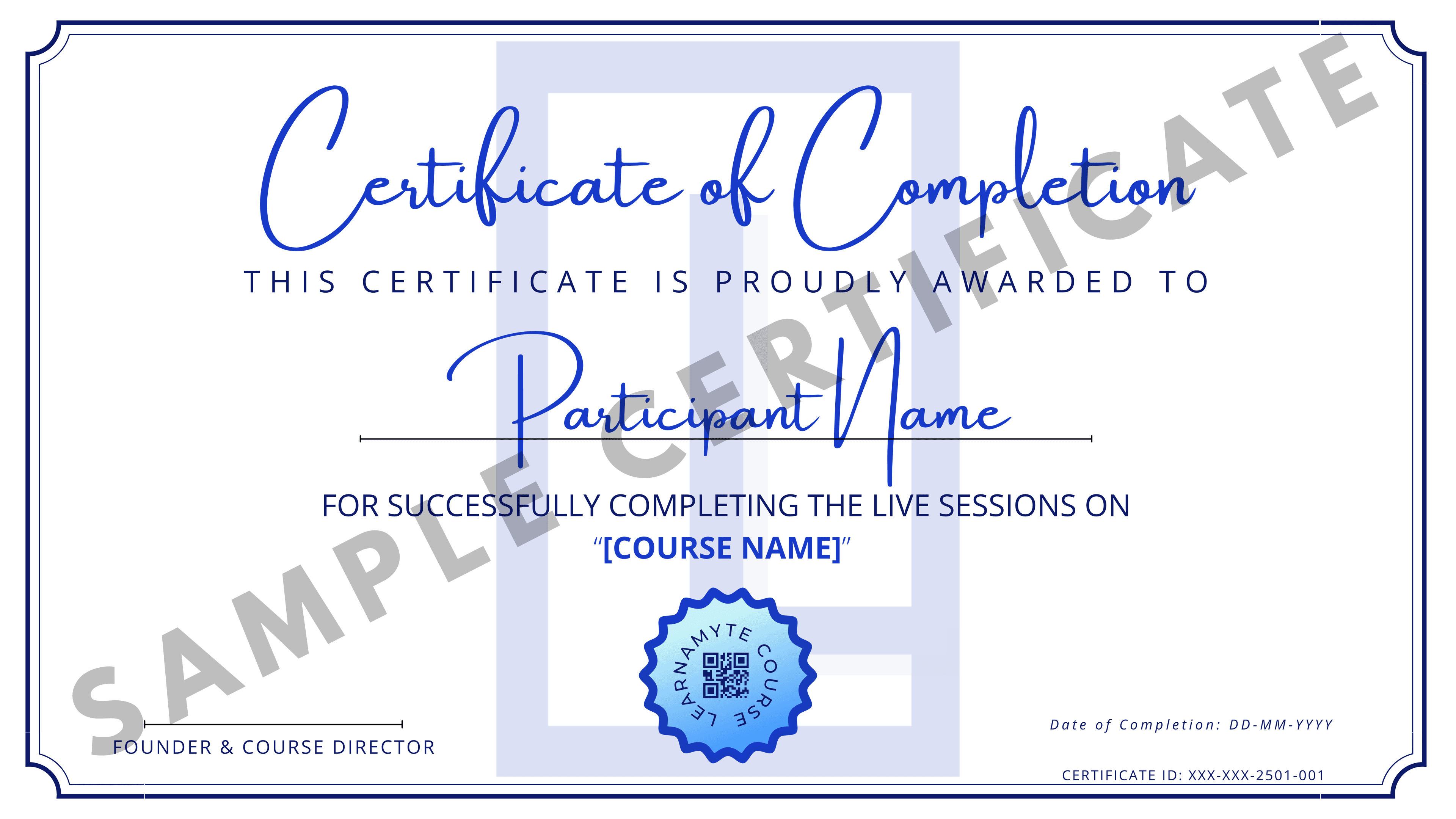 Learnamyte Certificate Sample